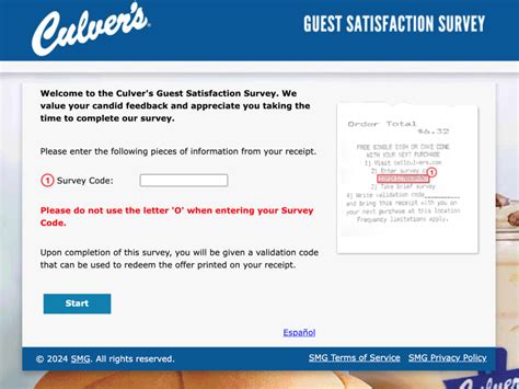 tellculvers survey|Enter Tell Culvers Survey